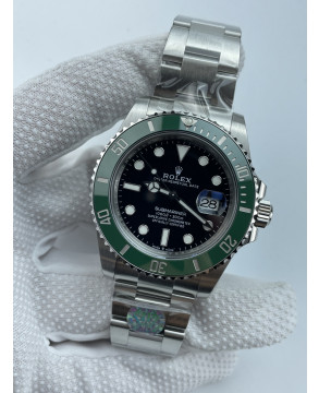 (준비완료/특급배송)NO.3480/QP공장 롤렉스 서브마리너 신형 41mm 블랙다이얼 그린세라믹 인서트 최신형 스타벅스