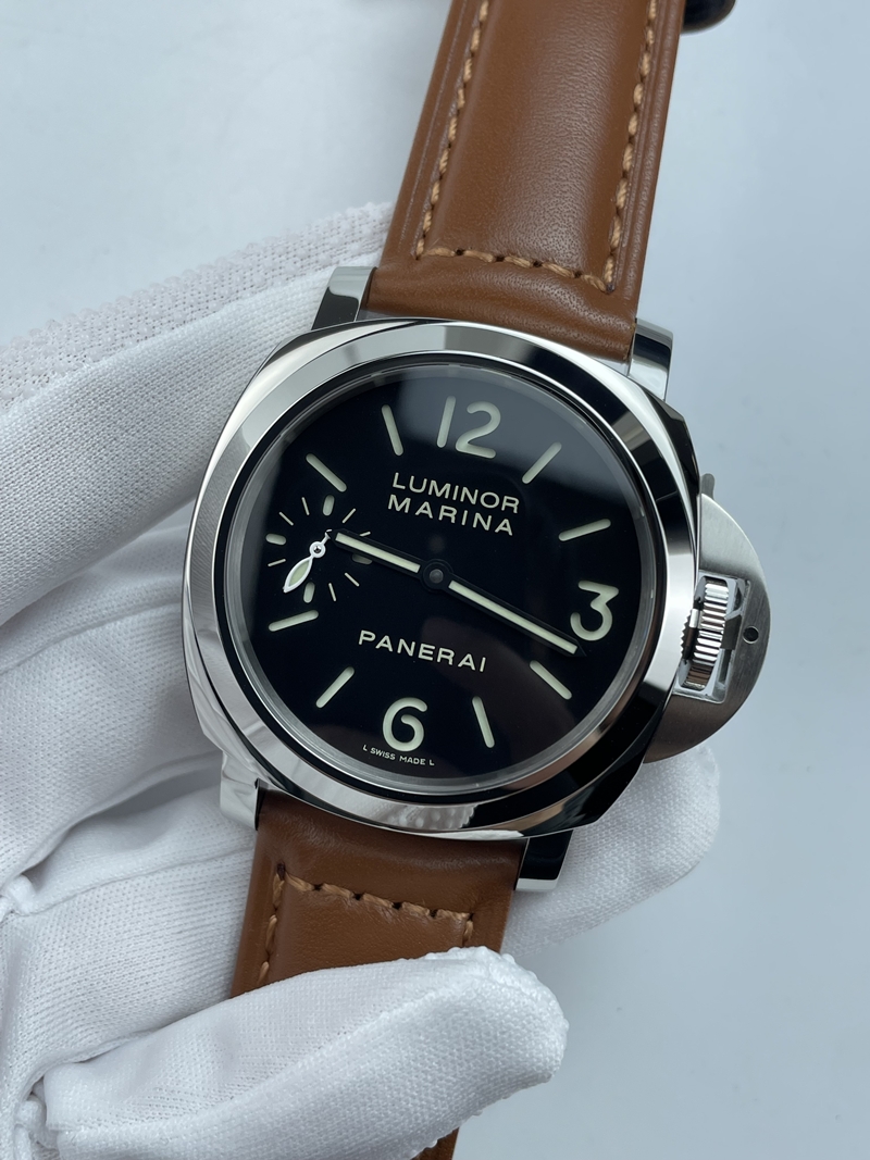 (준비완료/특급배송 )NO.3535/HW공장 파네라이 루미노르 마리나 PAM111 스틸 가죽스트랩